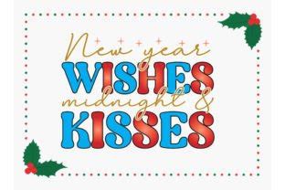 New Year Wishes And Midnight Kisses Graphic By MightyPejes Creative