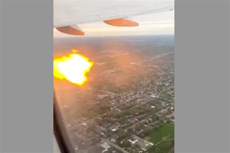 American Airlines Plane Catches Fire Due To Bird Strike The Engine