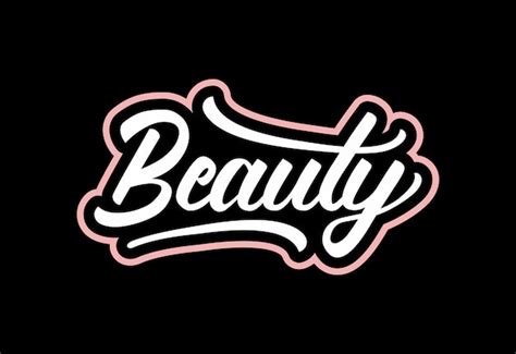 Premium Vector Beauty Hand Lettering Vector Handwritten Calligraphy