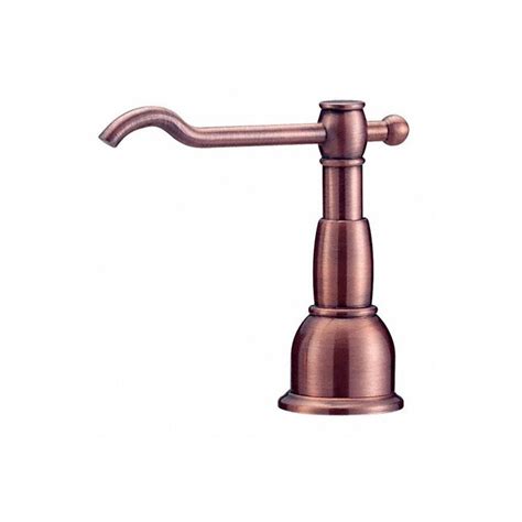 Danze Opulence Antique Copper 9999 Oz Capacity Countertop Soap And Lotion Dispenser At