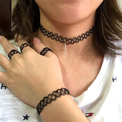 Stretch Tattoo Choker Tumblr