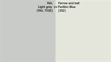 Ral Light Grey Ral 7035 Vs Farrow And Ball Pavilion Blue 252 Side