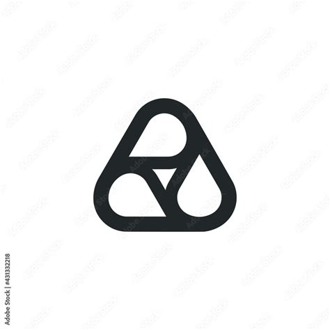 Triangle Logo Abstract Prism Geometric Shape Graphic Geometry Line