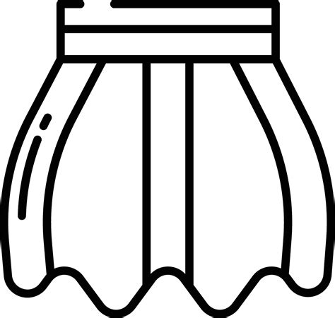 Skirt Outline Illustration 44754781 Vector Art At Vecteezy
