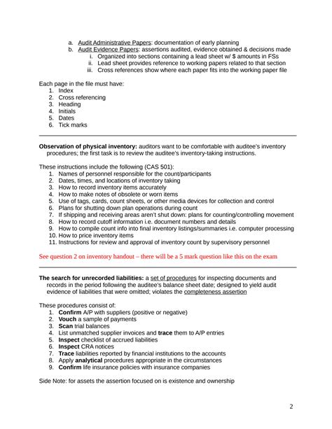 SOLUTION Auditing Final Exam Cheat Sheet Docx Studypool