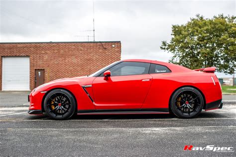 Nissan Gt R R35 Red Rays 57fxx Wheel Wheel Front