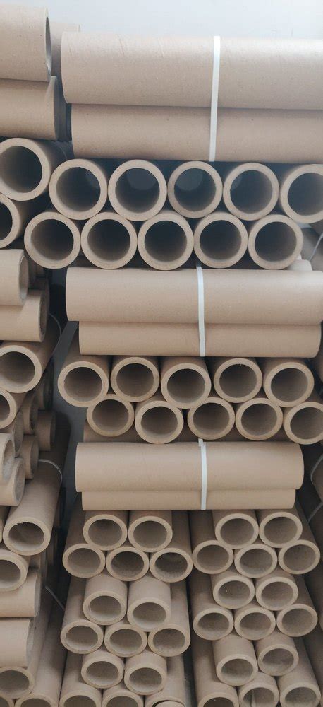 Brown Poly Film Paper Core Tubes For Packaging Thickness 2mm To 16mm