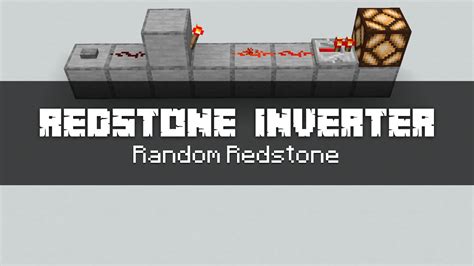 Redstone Inverter Minecraft 115 Random Redstone With Gazthegray