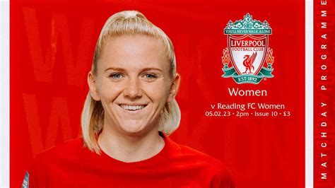 Get Your Lfc Women V Reading Programme Liverpool Fc