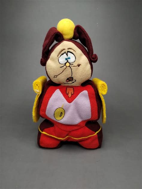 The Disney Store Beauty And The Beast Cogsworth Mini Bean Bag Plush