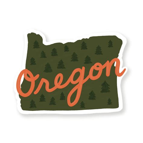 Oregon Sticker – Slightly Stationery