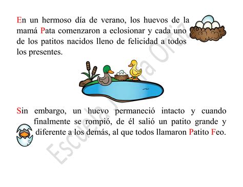 El Patito Feo Cuento Corto Para Ni Os Peque Os Ppt