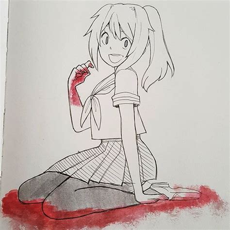 Yandere Chan Drawing Made a little fan art drawing for the upcoming yandere simulator