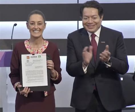 Claudia Sheinbaum La Elegida De Morena Para La Presidencia Entrega Su