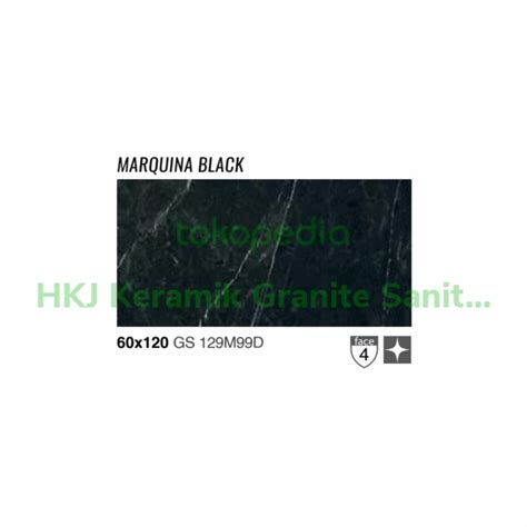 Jual Granit Garuda Marquina Black Glossy Ukuran 60x120 GS 129M99D Grade