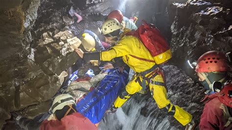 Injured Man Rescued From Cave After Being Trapped For More Than Two Days Doing Remarkably Well