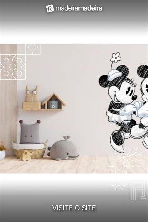 Adesivo De Parede Mickey E Minnie Mod Aten O As Medidas X