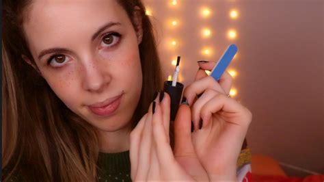 ASMR Doing Your Nails In The TINGLIEST Way Intense Sounds YouTube