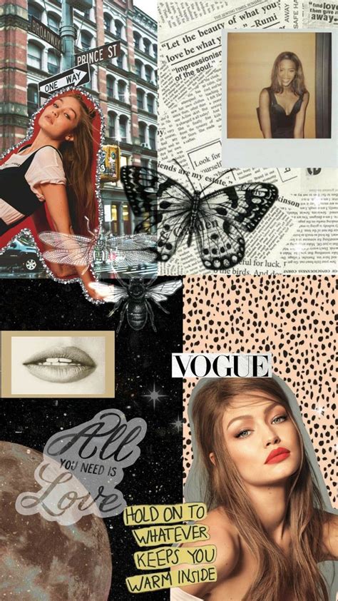 Fondo Collage Wallpaper Gigi Hadid Fashion Kendall Bella Hadid