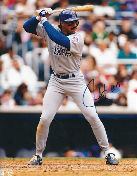 AUTOGRAPHED JUAN GONZALEZ 8x10 Texas Rangers Photo - Main Line Autographs