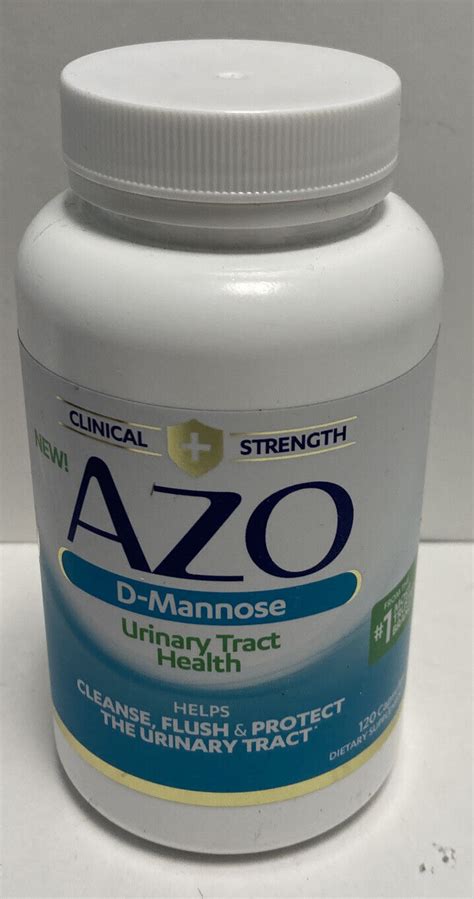 Azo D Mannose Urinary Tract Health 120 Capsules Clinical Exp 62025