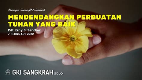 Renungan Harian Gki Sangkrah Februari Youtube