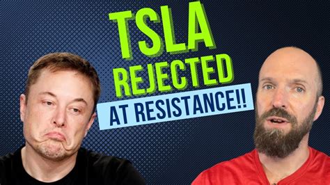 TSLA Tests RESISTANCE And Gets REJECTED TSLA TeslaStock Tesla