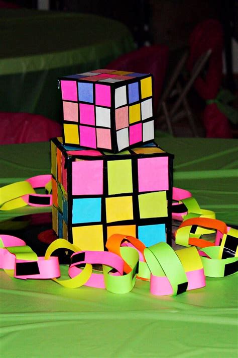 Hosting An 80s Party Part One Making Rubik Cubes Melissa Kaylene