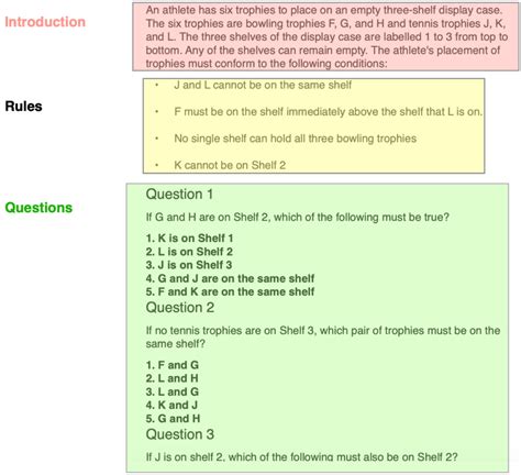 Lsat Logic Games Practice With Explanations Ihsanpedia