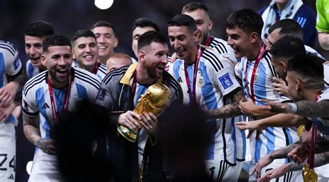 How Did The Lionel Messis Argentina Team Celebrate The World Cup Win