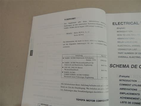 Toyota Yaris Echo P Schaltpl Ne Electrical Wiring Digram