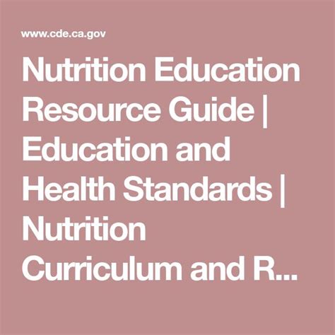 Pin on Nutrition Education