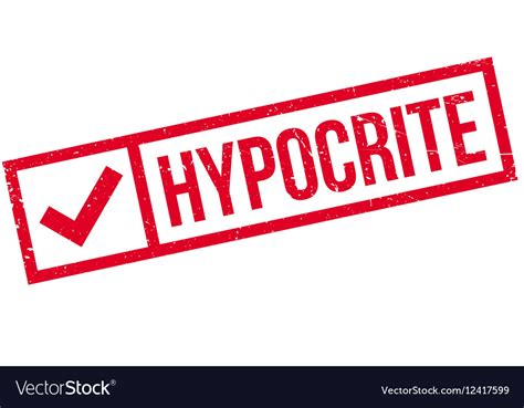 Hypocrite Rubber Stamp Royalty Free Vector Image