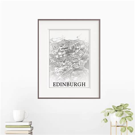 Edinburgh Scotland Printable City Map Dandi Studio