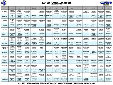 2024 Sec Football Schedule Release - Carol Cristen