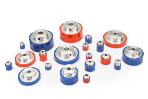 Polyurethane Hubbed Drive Rollers Tight Tolerance Polyurethane Drive