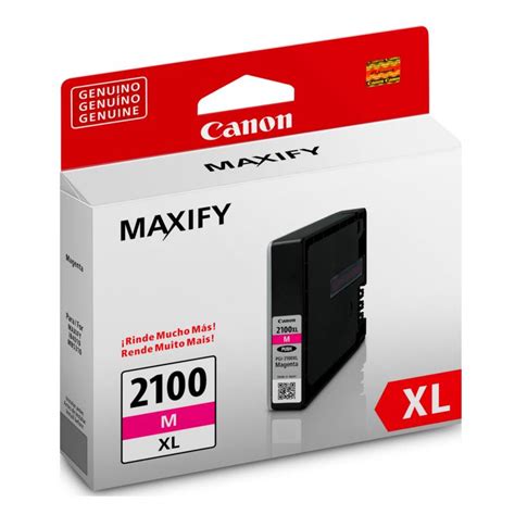 Cartucho De Tinta Canon Pgi Xl M Lam Color Magenta Para Maxyfi