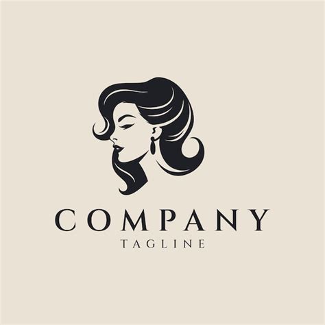 Beauté Femme Logo Design Illustration Vectorielle Vecteur Premium