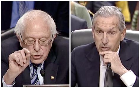 In Senate Hearing Bernie Sanders Calls On Starbucks Ex Ceo To