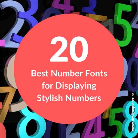 Best Stylish Number Fonts For Displaying Numbers Designxplorer