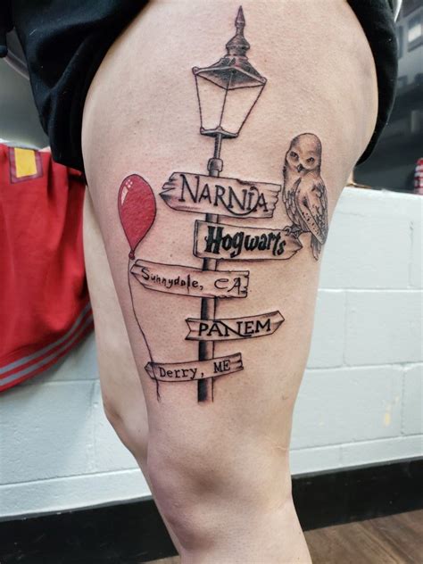 Light Pole Fiction Stories Tattoo Movie Tattoos Pennywise Tattoo