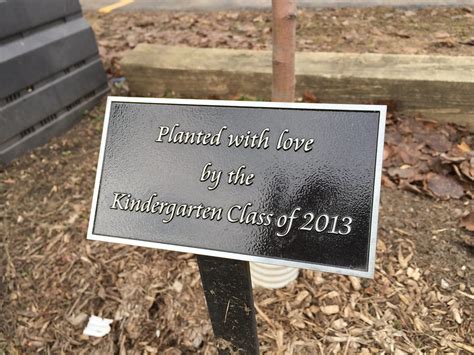 Park Bench and Garden Plaques | Bronze and Stainless | Impact Signs