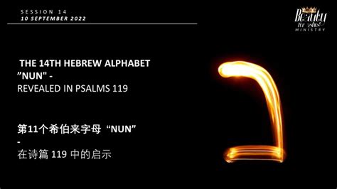 The Th Hebrew Alphabet Nun Revealed In Psalms Sermon Note