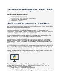 Fundamentos De Programaci N En Python Docsity