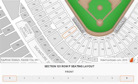 Kauffman Stadium Seating Chart With Seat Numbers Two Birds Home