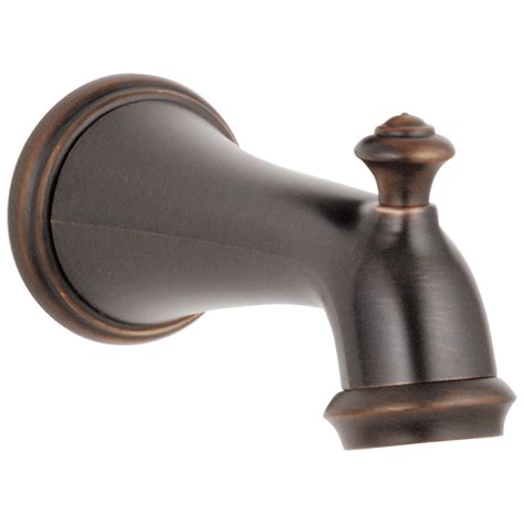 Delta Victorian Faucet Bath Shower Tub Spout With Pull Up Diverter In Venetian Bronze Rp34357rb