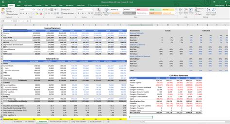 3 Statement Excel Model Eloquens