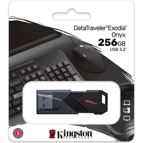 Kingston DataTraveler Exodia Onyx 256GB USB 3 2 Flash Drive DTXON