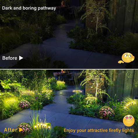 Solar Garden Lights Solar Outdoor Lights Waterproof Sway by Wind Solar ...