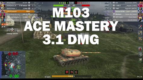 M Ace Mastery Dmg Wot Blitz Youtube